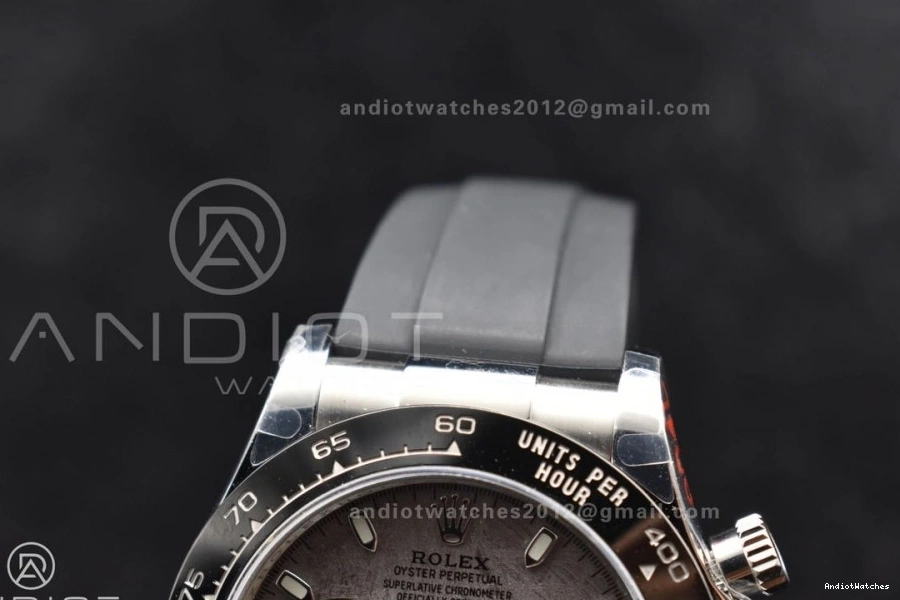 on Rubber 788 1:1 Edition Strap Gray Daytona Unisex Dial Oysterflex Best QF SA 116519 0515